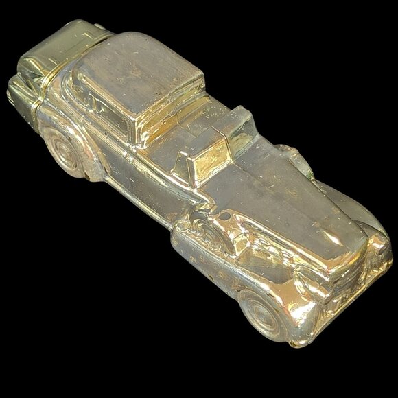 Vtg 70s Avon Solid Gold Cadillac Bottle Decanter Mostly Full - Display Only - Picture 2 of 14